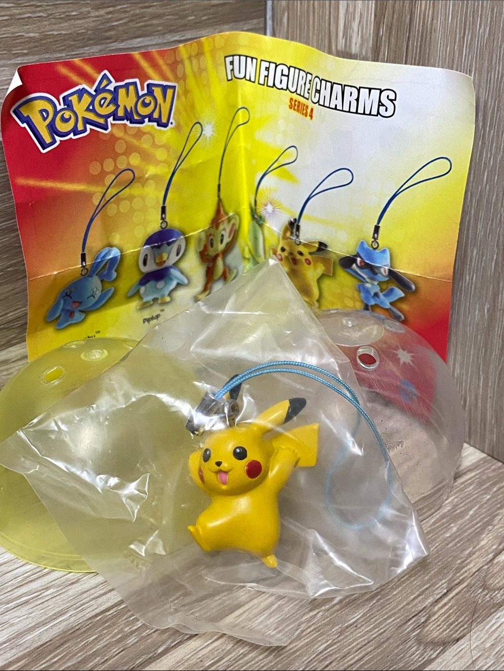 Pokemon Pikachu Yellow Charm with Blue Strap